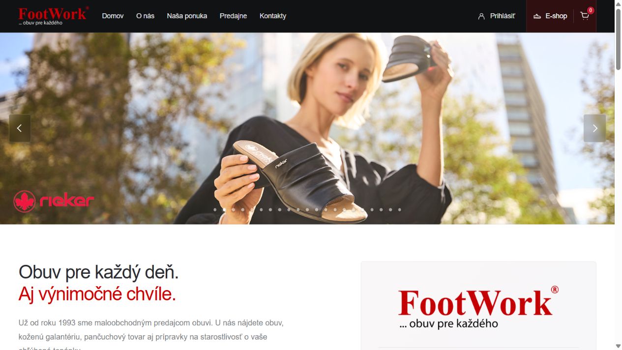 Ukážka práce pre FootWork