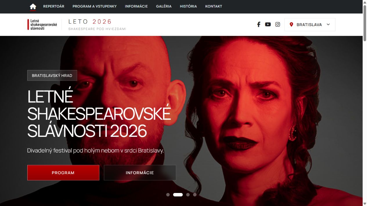 Ukážka práce pre Letné Shakespearovské slávnosti